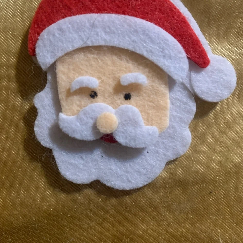 Santa Claus Felt Earrings for Kids